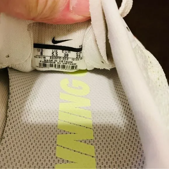 New Nike Air Zoom Pegasus 36 off white lime green Womens Running Shoes - Picture 9 of 15